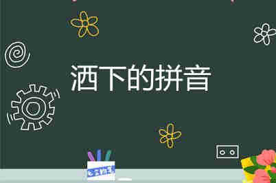 洒下的拼音是什么二年级(洒下的拼音)